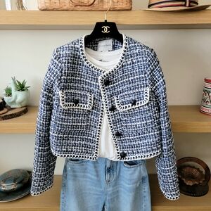 NWOT Christian LaCroix Tweed Jacket Blazer Size S